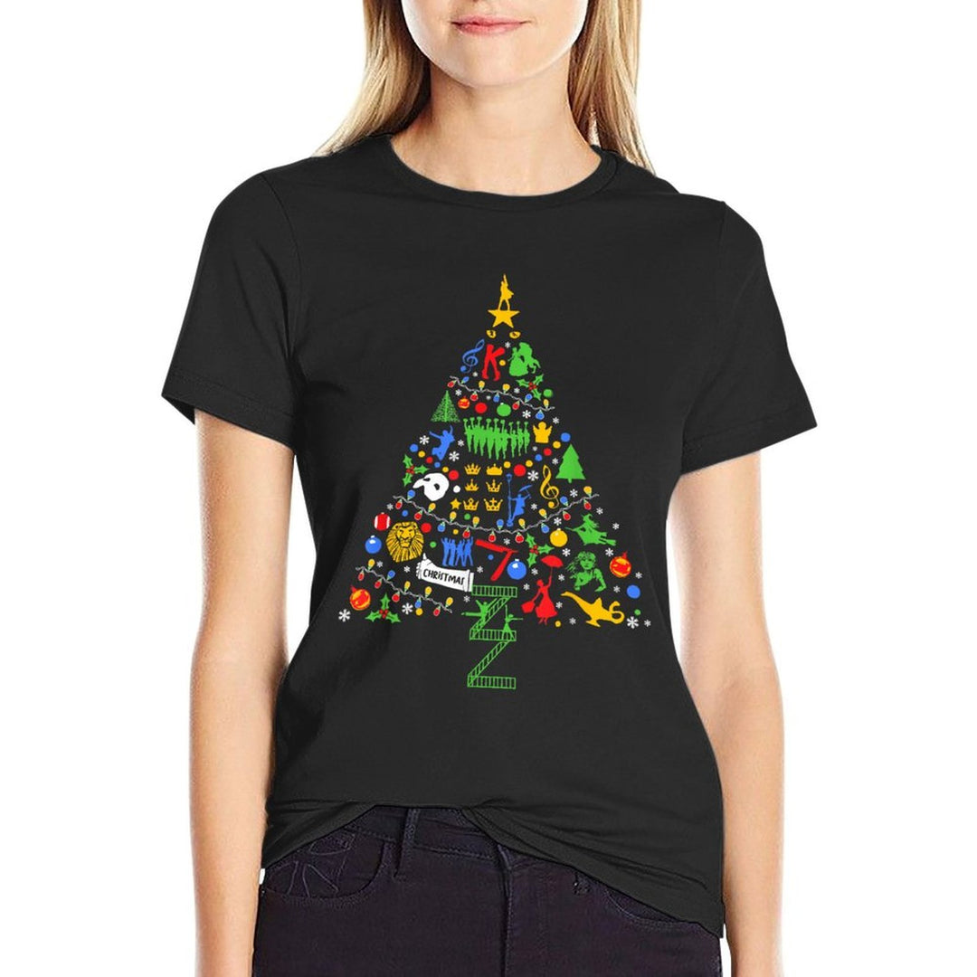 Musical Theater Christmas Tree  Wrinkle-resistant T-Shirt