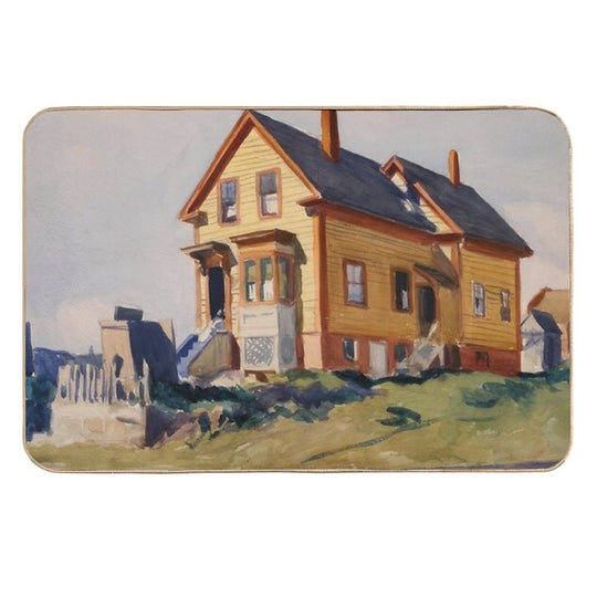 House in Italian Quarter   1923 by Edward Hopper  Versatile Bath Mat