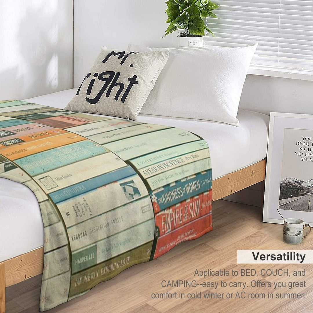 Bookworm Quick-dry Throw Blanket