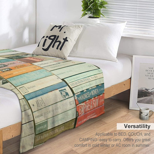 Bookworm Quick-dry Throw Blanket