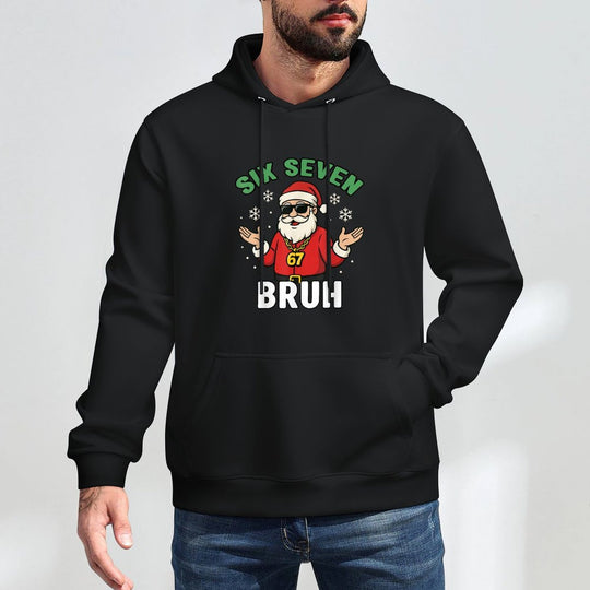 Six Seven 67 Christmas 6 7 Bruh Boys Kids 6-7 Meme Youth Layering Staple Hoodie