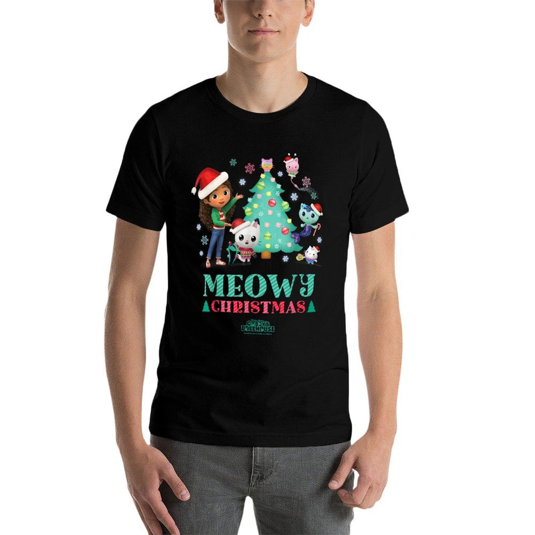 DreamWorks Gabby’s Dollhouse Meowy Christmas Holiday  Affordable Price T-Shirt
