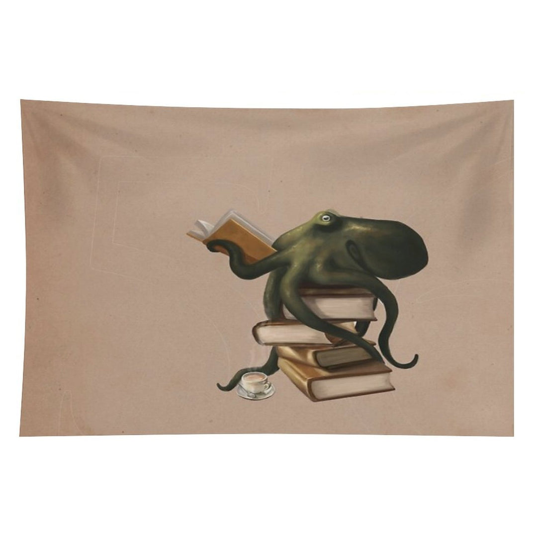 Well-Read Octopus Tapestry