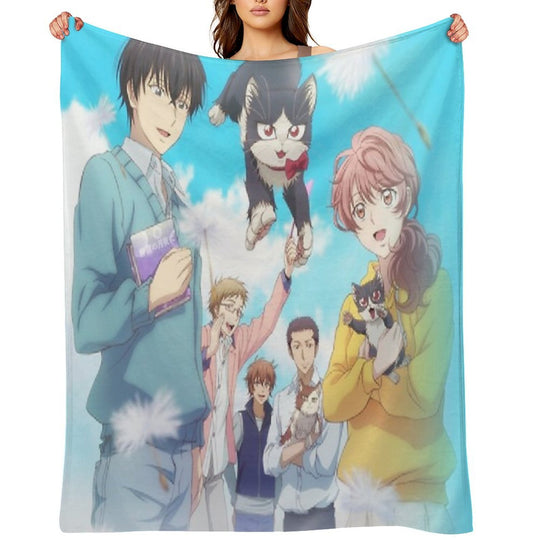 My Roommate Is A Cat Velvety-soft Throw Blanket