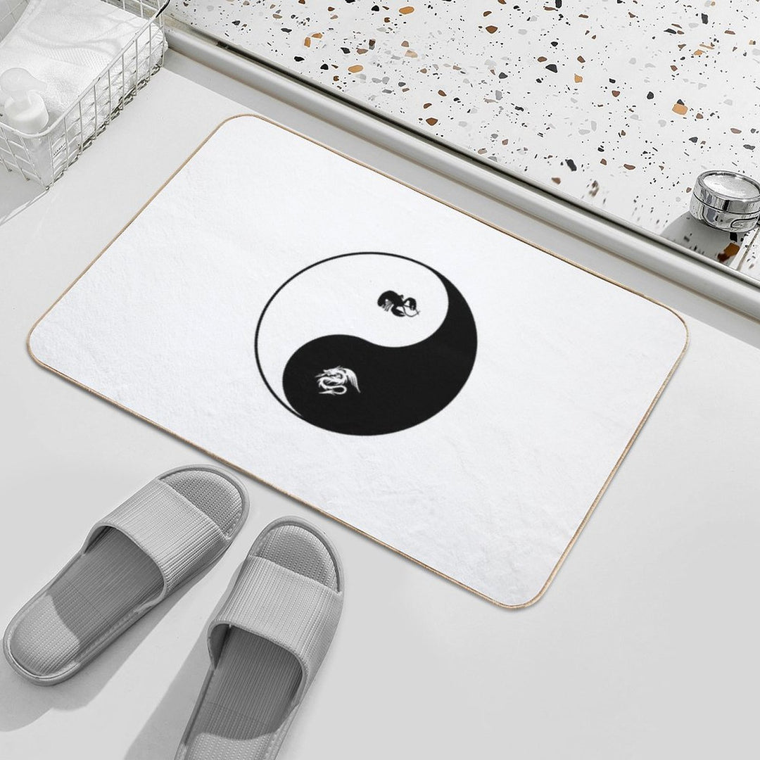 Chaos & Order  Yin & Yang - Jordan Peterson  Versatile Bath Mat