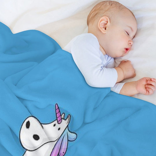 Unicorn Fart Durable Throw Blanket