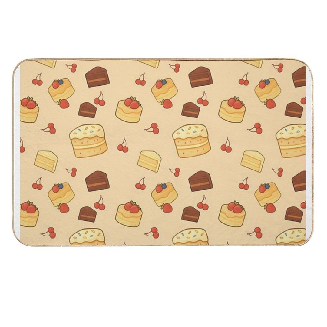 Cute Cakes in Cute Sweet Colors  Dirt-Trapping Bath Mat