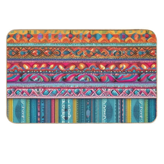 Colorful Patterns  Absorbent Bath Mat