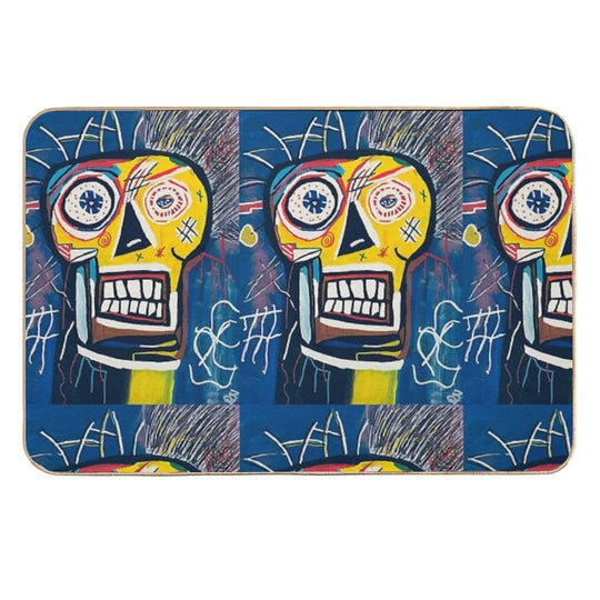 Neon Skull Riot  Multi-Purpose Bath Mat