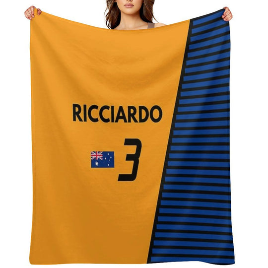 F1 2021 - #3 Ricciardo Travel-friendly Throw Blanket