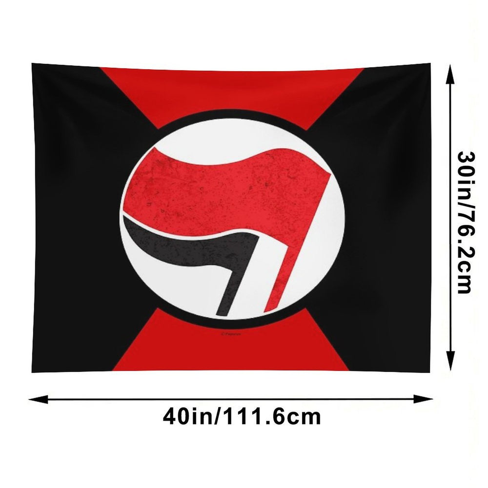 ANTI FASCIST LOGO Tapestry