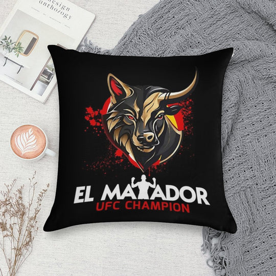 Ilia Topuria El Matador UFC Champion Soft Luxury Feel Throw Pillow