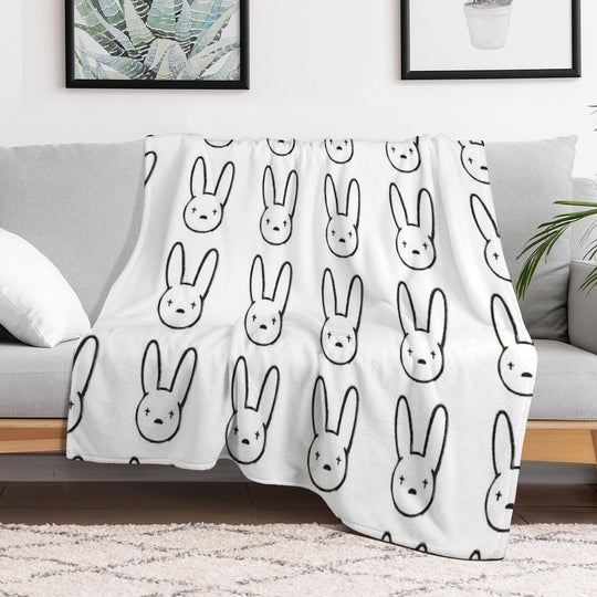Bad Bunny Compact Throw Blanket