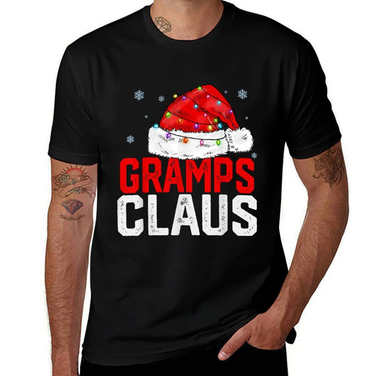 Gramps Claus Funny Xmas Family Matching Grandpa Christmas  Slim-fit Cut T-Shirt