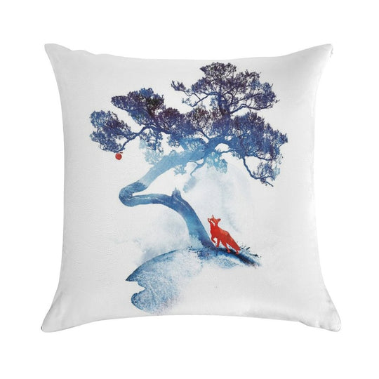 The Last Apple Tree Soft Shrink-Resistant Throw Pillow