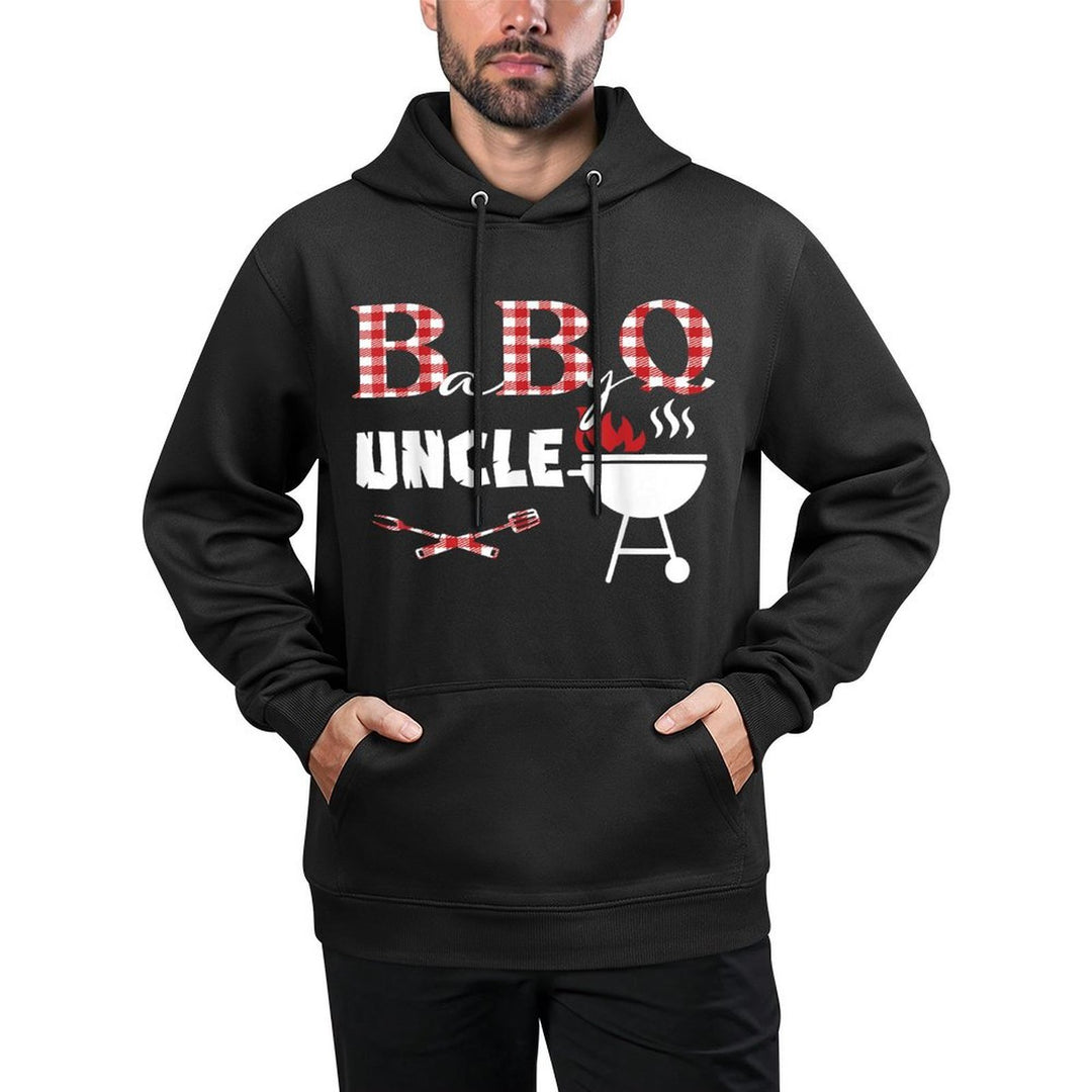 Baby BBQ Uncle Shower Birthday Party Family Matching Cotton-Polyester Blend Hoodie