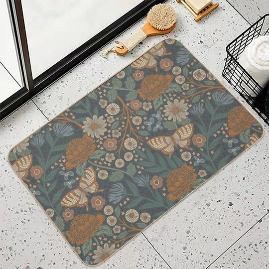 Heritage Wildflower Garden  Odorless Bath Mat
