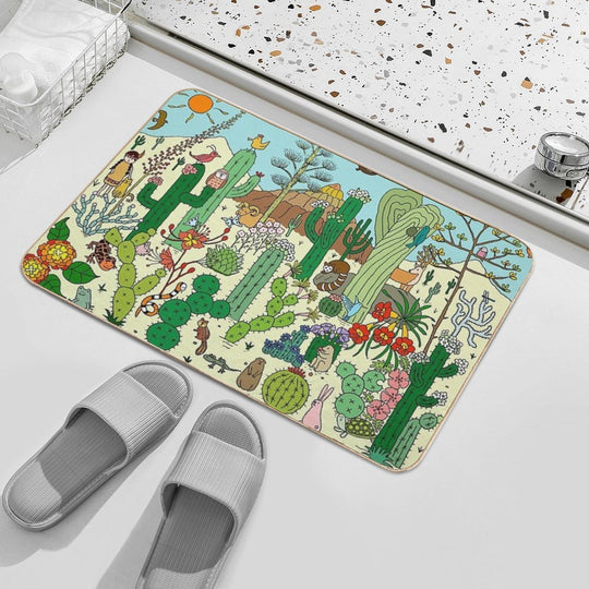Arizona Desert Museum  Repositionable Bath Mat