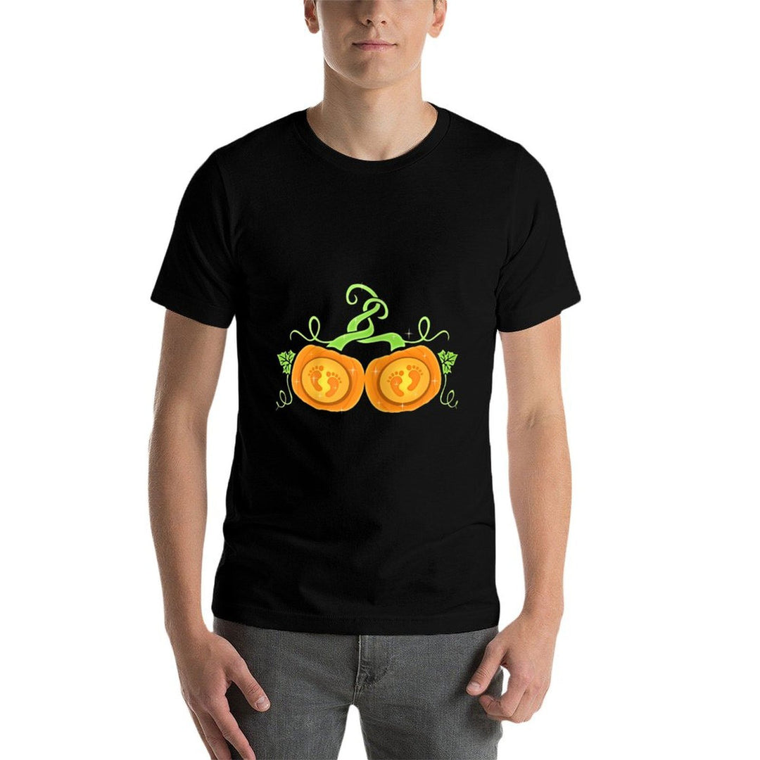 Womens Dont Eat Pumpkin Seeds Pregnancy Twins Halloween  Soft T-Shirt