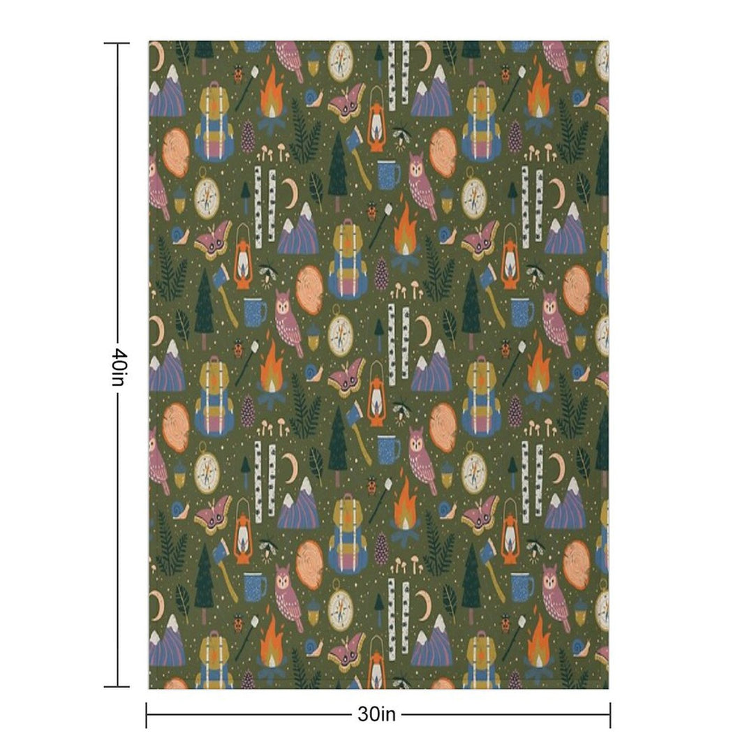 Into The Woods Multi-functional Throw Blanket