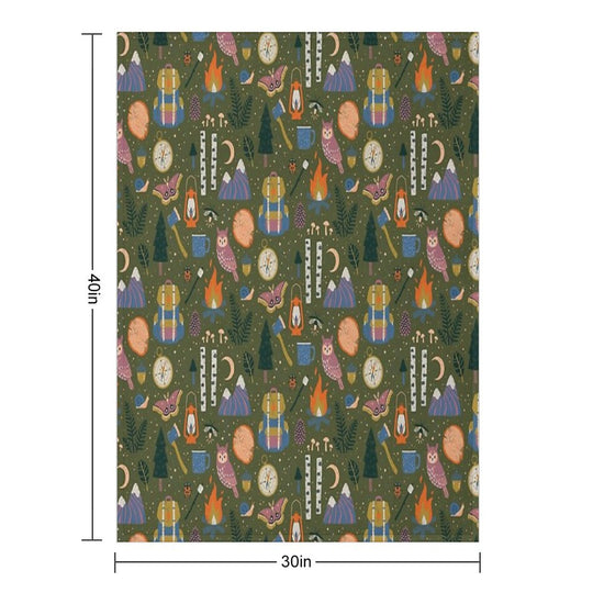 Into The Woods Multi-functional Throw Blanket