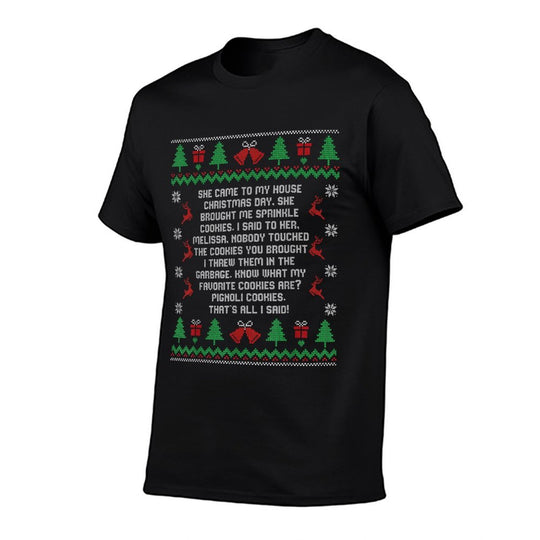 She Brought Me Sprinkle Cookies Ugly Christmas RHONJ Xmas  Fade-proof Color T-Shirt