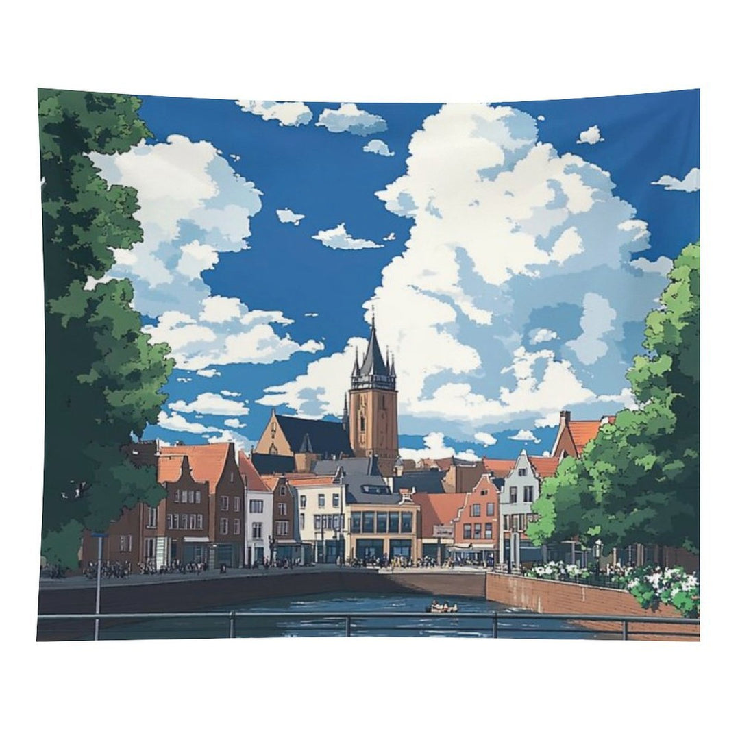 Nijmegen  Anime Style Tapestry
