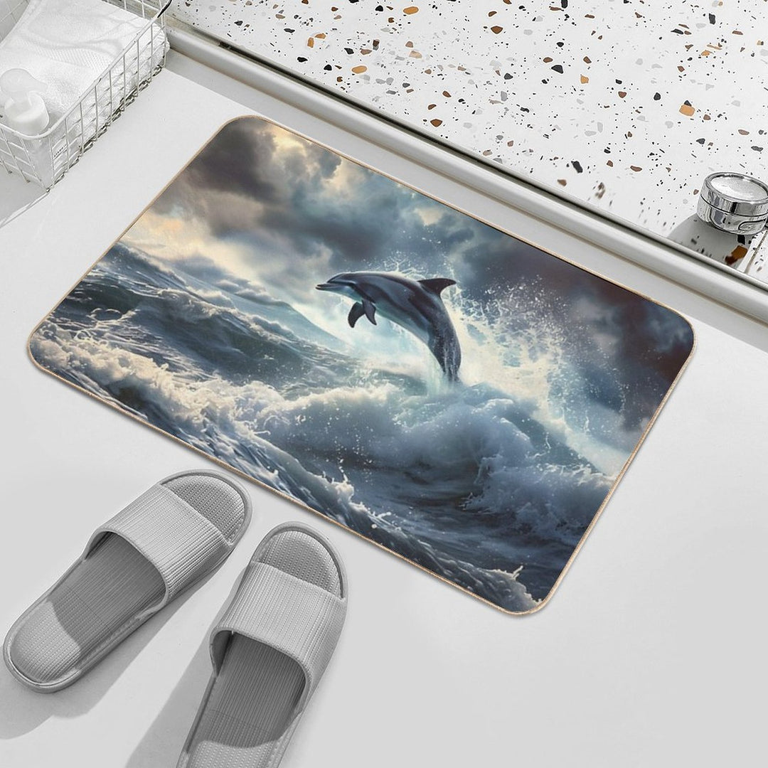 Storm Dolphin  High-Traffic Bath Mat
