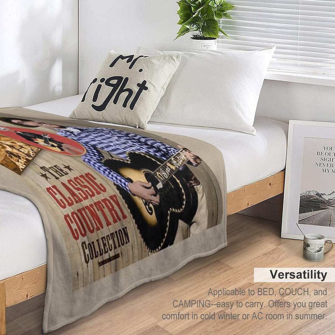 Gene Autry - The Classic Country Collection Velvety-soft Throw Blanket