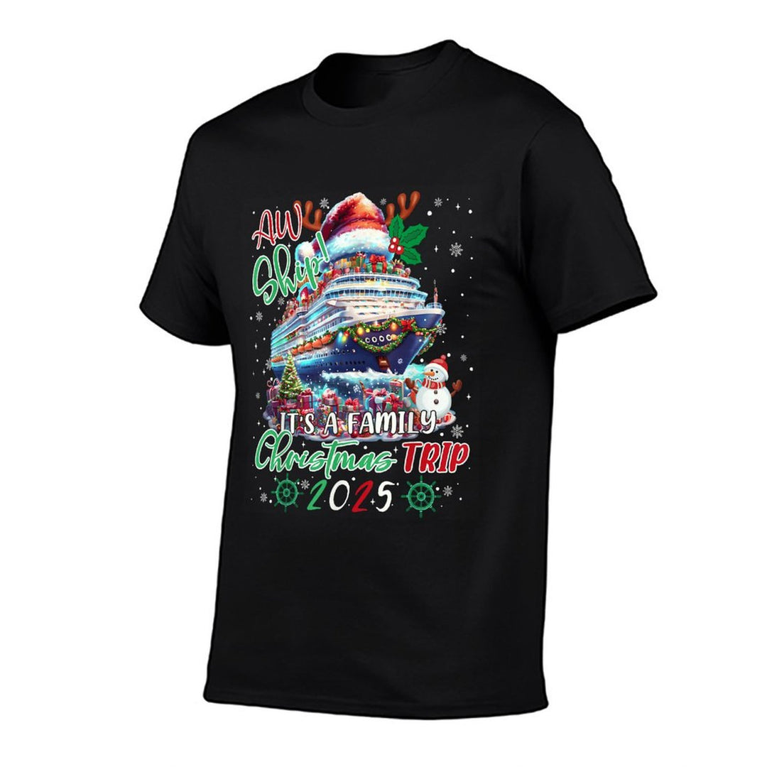 Cruise Family Aw Ship Its A Christmas Cruise Trips 2025  Odor-resistant T-Shirt