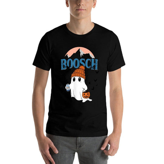 Cute Boosch Light Ghost Beer Pumkins Ghost Halloween  Relaxed-fit T-Shirt