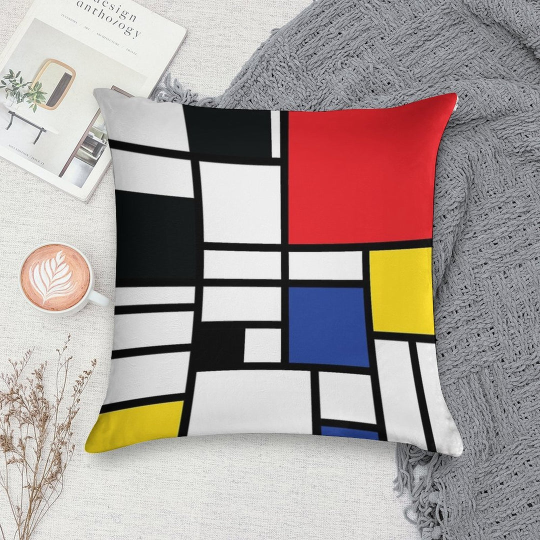 De Stijl #1 Soft Warmth Comfort Throw Pillow