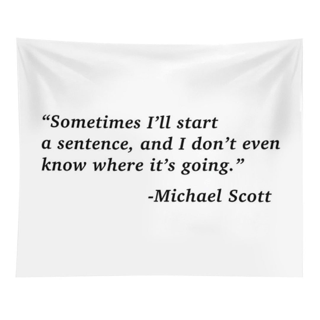 The Office Michael Scott Quote Tapestry