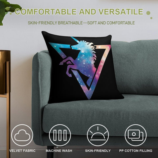 Galaxy Unicorn Soft Ultra-Soft Texture Throw Pillow