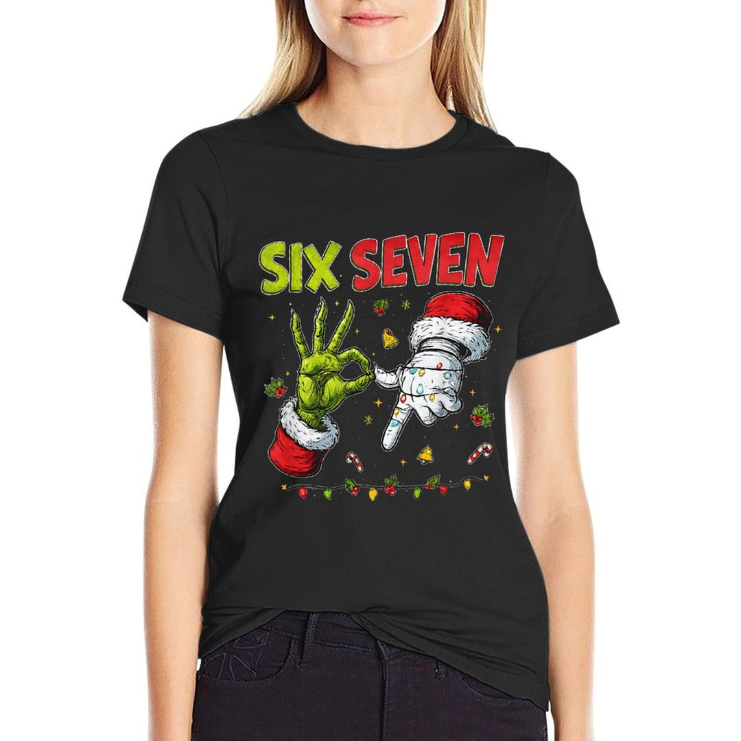 Funny Mean Guy Christmas Viral 6 7 Trending Six Seven Meme  Classic T-Shirt
