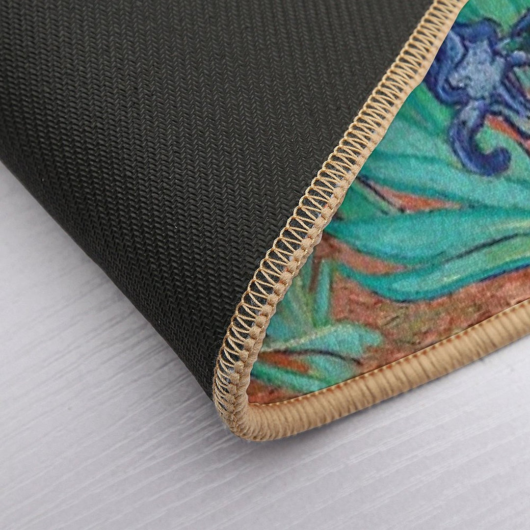 Irises by Vincent Van Gogh  Stain-Proof Bath Mat