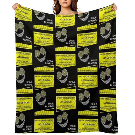 Spot A Troublemaker Versatility Throw Blanket
