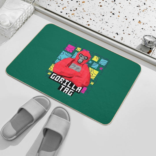 Gorilla Tag Cools Red 4  Pet-Safe Bath Mat