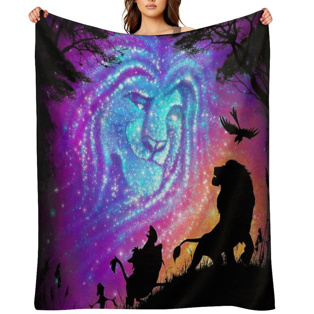 He Lives In You Travel-friendly Throw Blanket