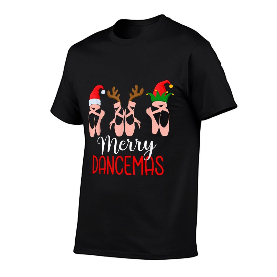 Womens Merry Dancemas Ballet Dancer Teacher Christmas Dance  Fade-proof Color T-Shirt