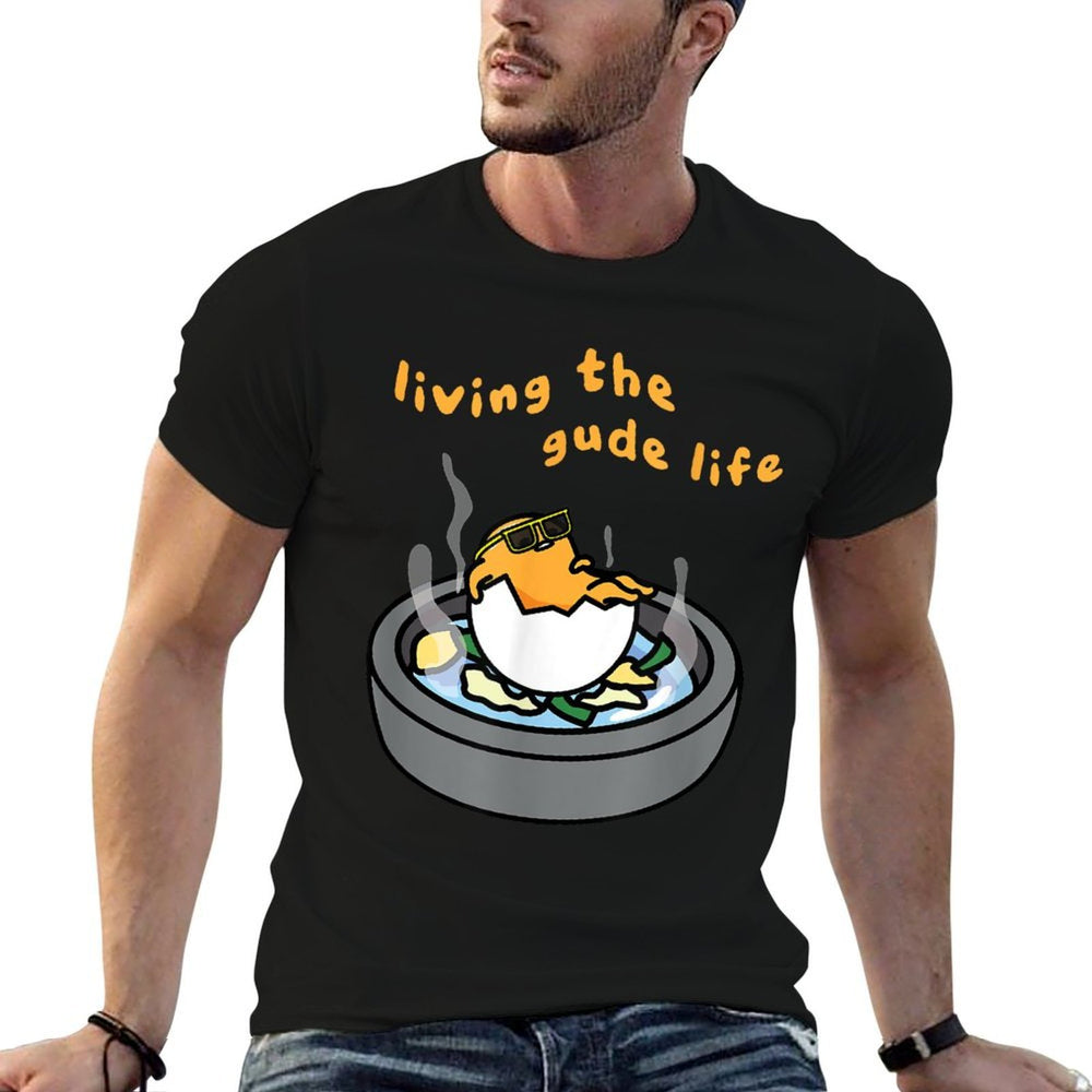 Living The Gude Life Ramen Featuring Gudetama  High-quality Stitching T-Shirt