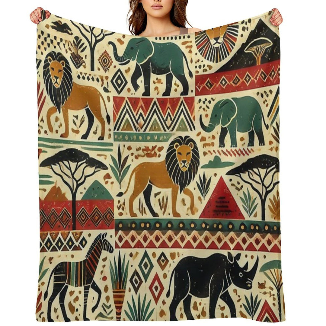 Ethnic Flow Easy Care Throw Blanket