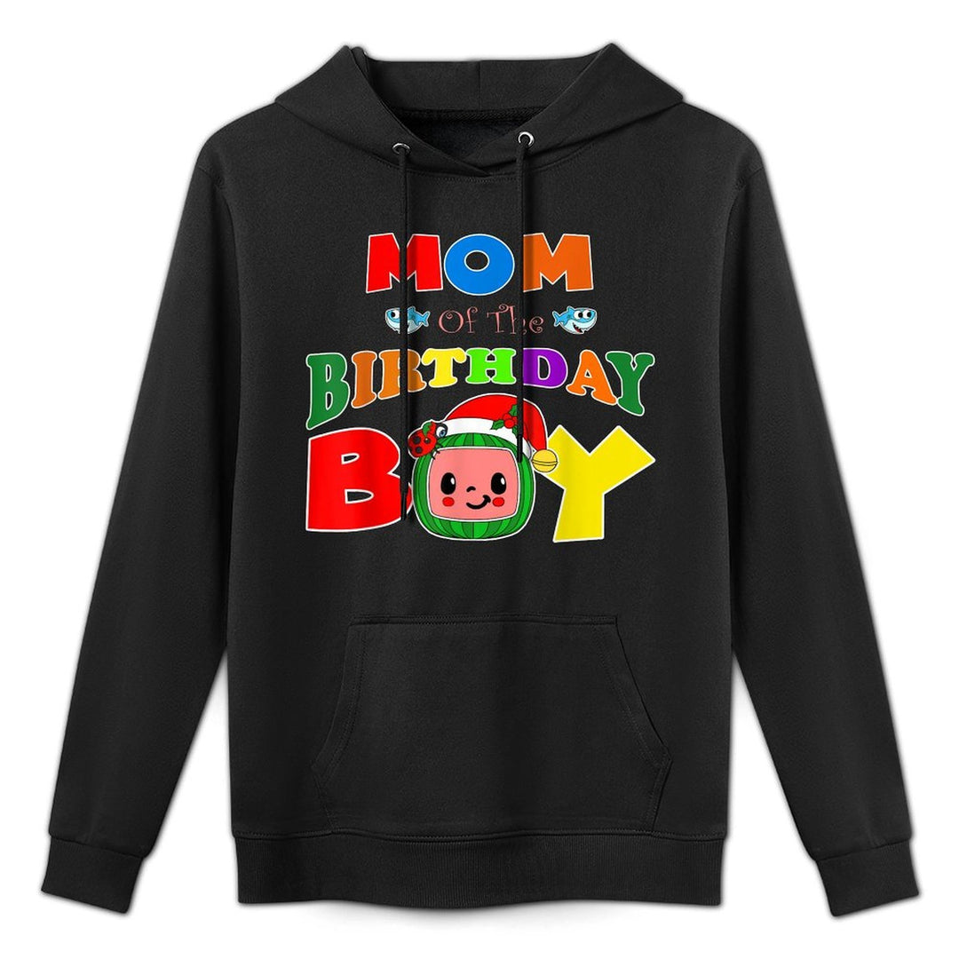 Mom And Dad Of The Birthday Boy Funny Melon Family Matching Breathable Fabric Hoodie