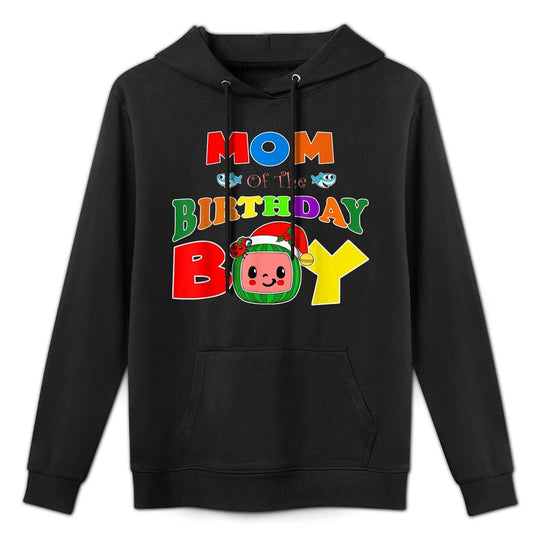 Mom And Dad Of The Birthday Boy Funny Melon Family Matching Breathable Fabric Hoodie