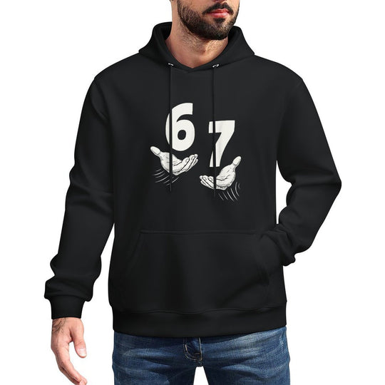 Six Seven 67 6 7 Kids 67n Boys 6-7 Meme Hands Funny All-Day Comfort Hoodie