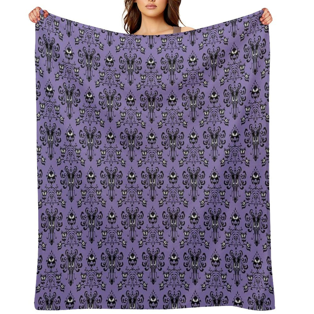 Haunted Wallpaper Versatility Throw Blanket