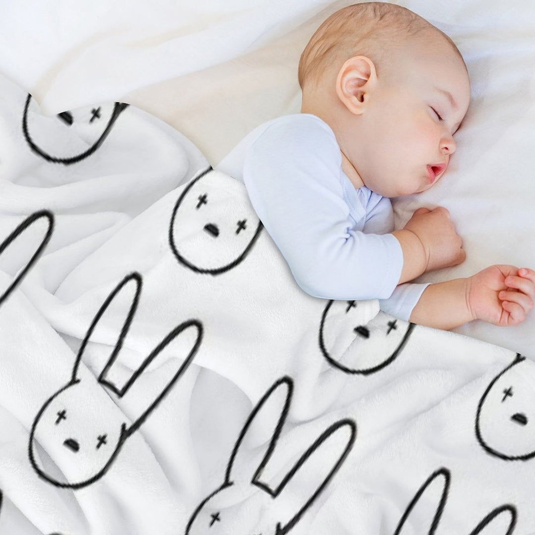 Bad Bunny Compact Throw Blanket