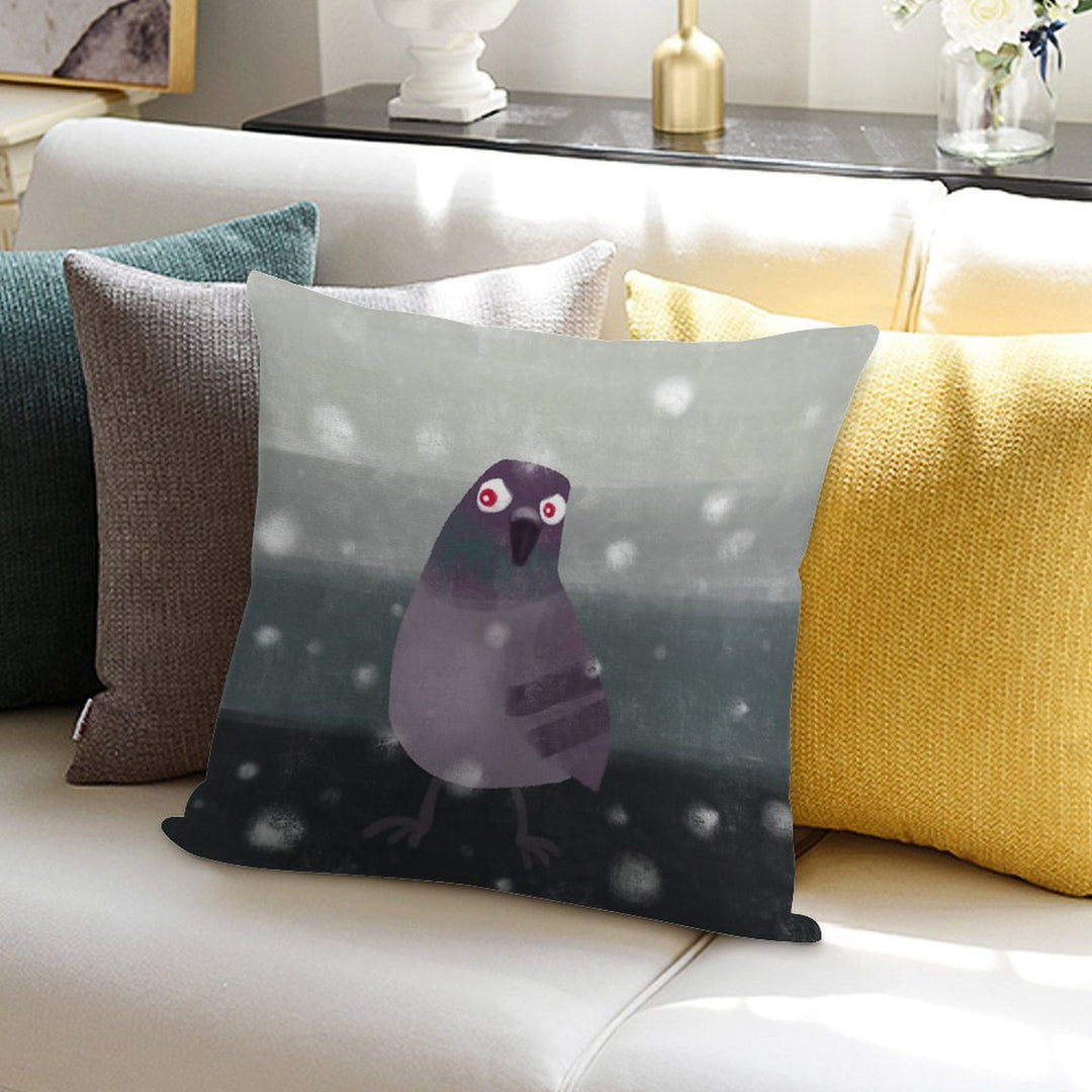 Angry Pigeon Soft Multiple Sizes Throw Pillow