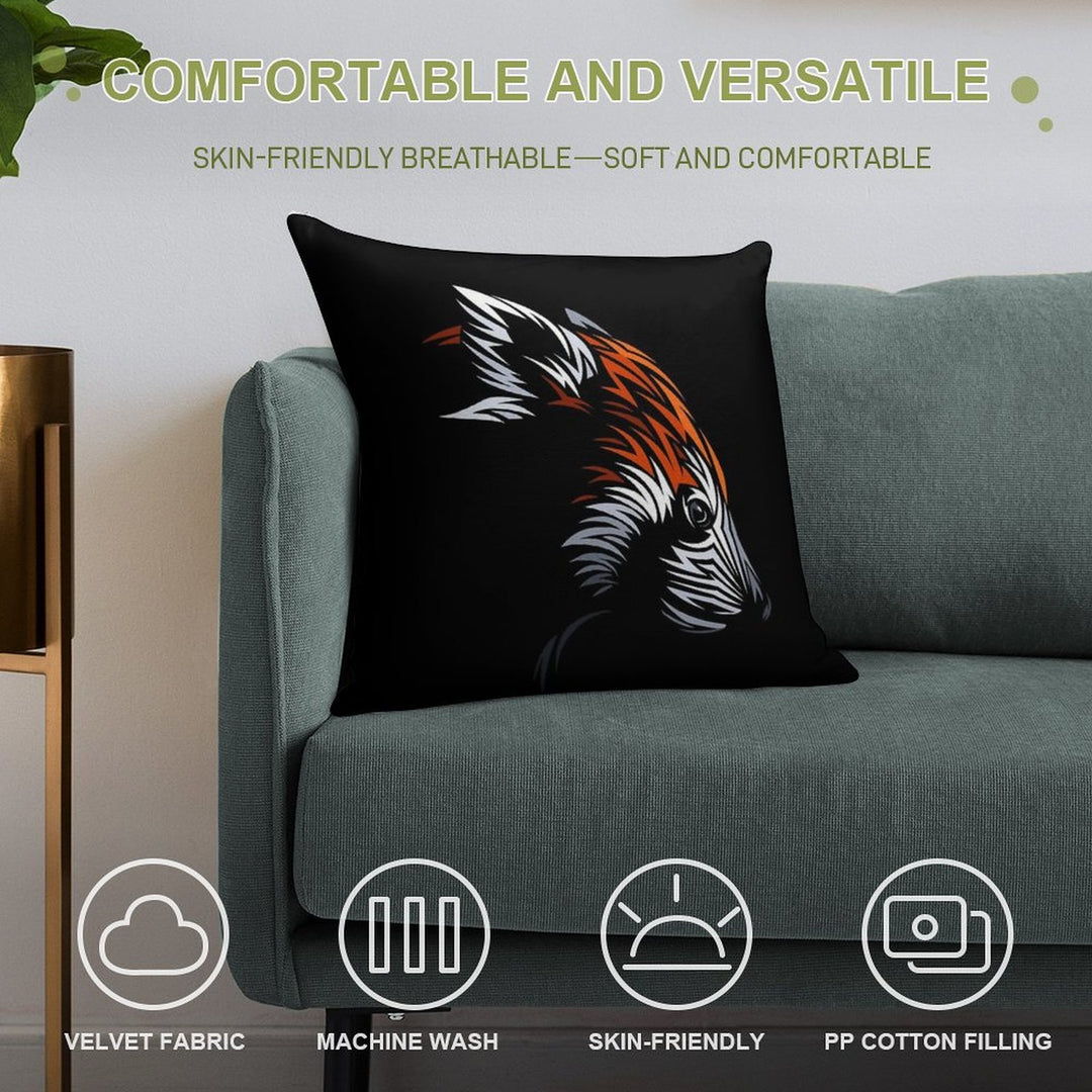 Tribal Red Panda Soft Gift Ready Throw Pillow