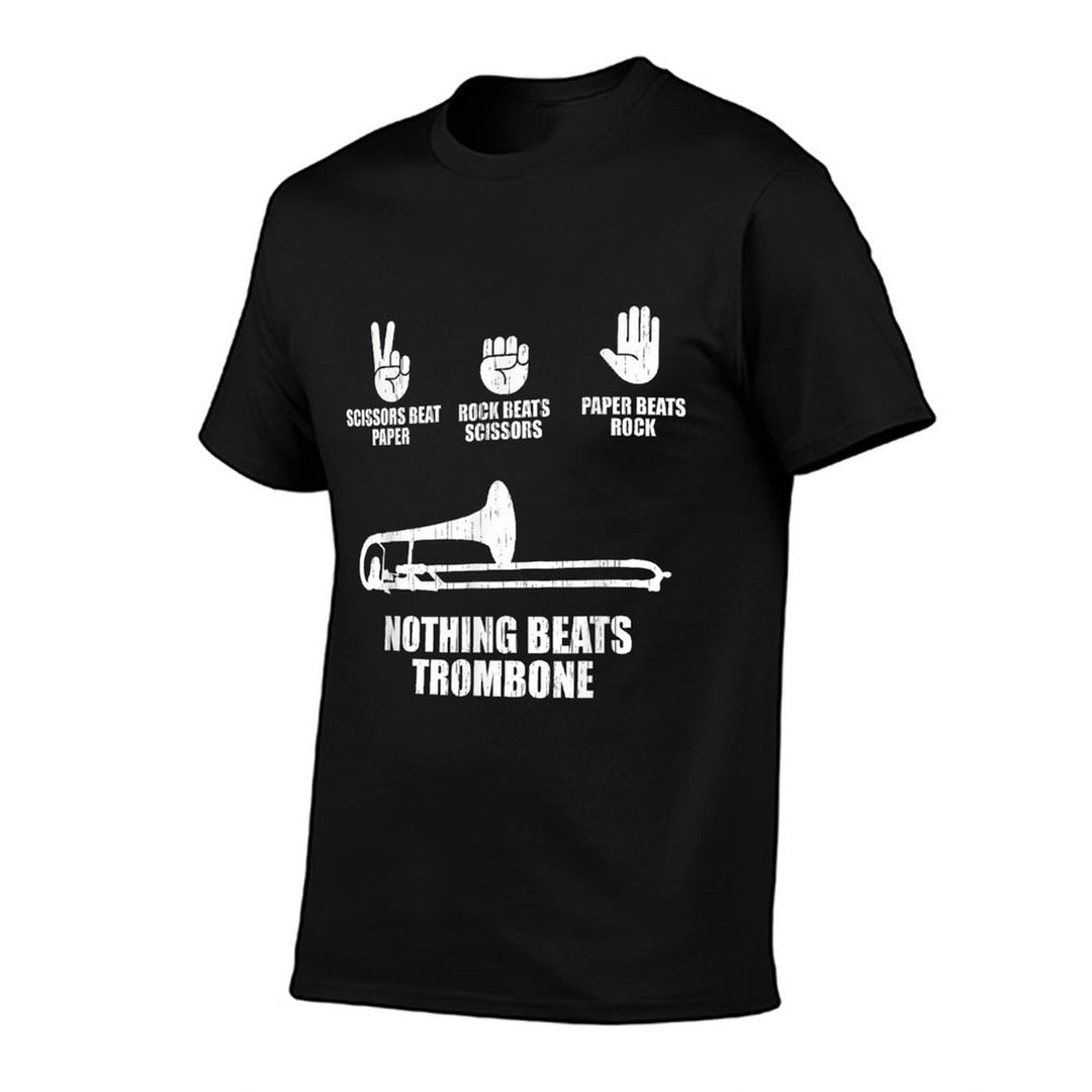 Rock Paper Scissors Marching Band Funny Trombone Lover  Affordable Price T-Shirt